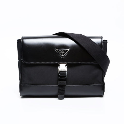 PRADA leather smartphone case Waist bag black WS20311