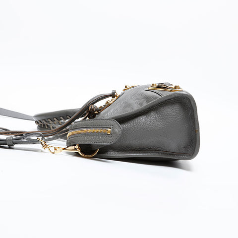 BALENCIAGA Classic City Metallic Edge 2way Shoulder Bag gray WS20312