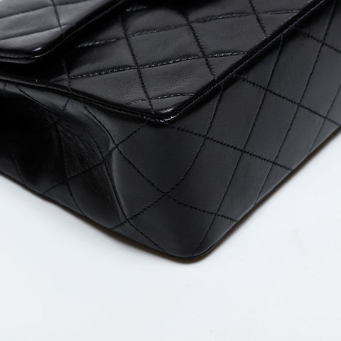 CHANEL Mini Matelasse Lambskin No. 3 1994-1996 Shoulder Bag black WS20316