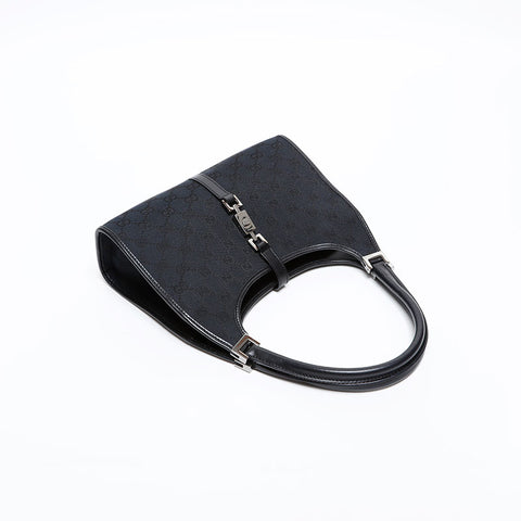 GUCCI GG Canvas Jackie Shoulder Bag black WS20318