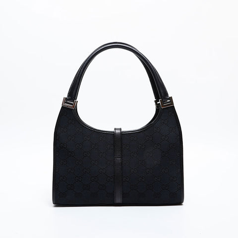 GUCCI GG Canvas Jackie Shoulder Bag black WS20318