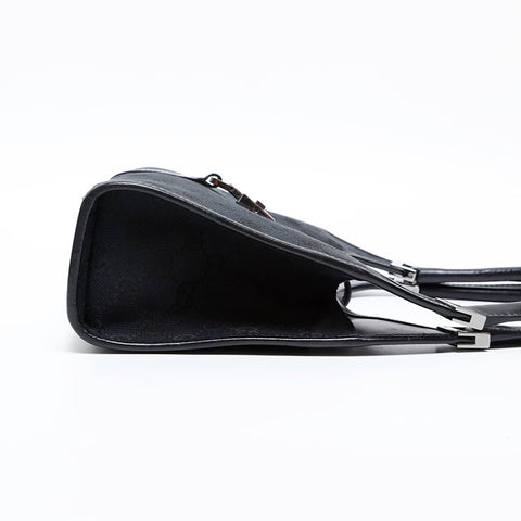 GUCCI GG Canvas Jackie Shoulder Bag black WS20318