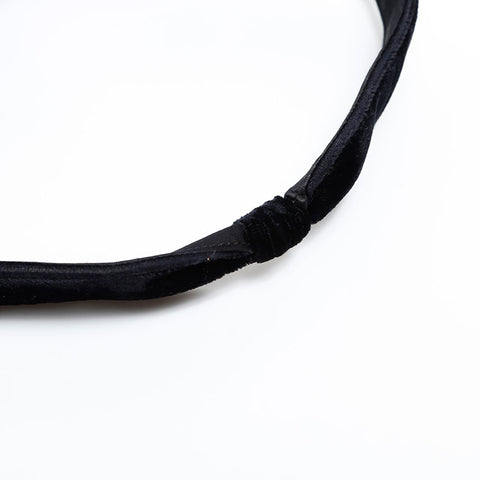 CHANEL No. 4 1996-1997 Velour Flap Turnlock Shoulder Bag black WS20319