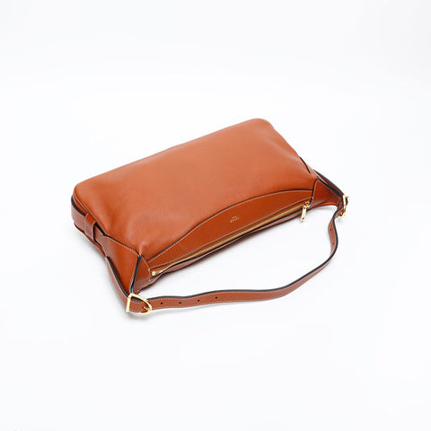 CELINE Romy Leather Shoulder Bag Brown WS20321