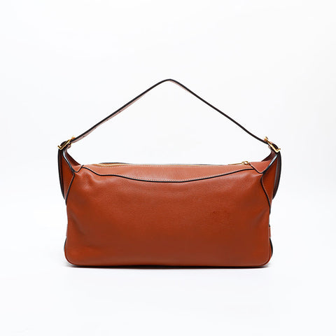 CELINE Romy Leather Shoulder Bag Brown WS20321