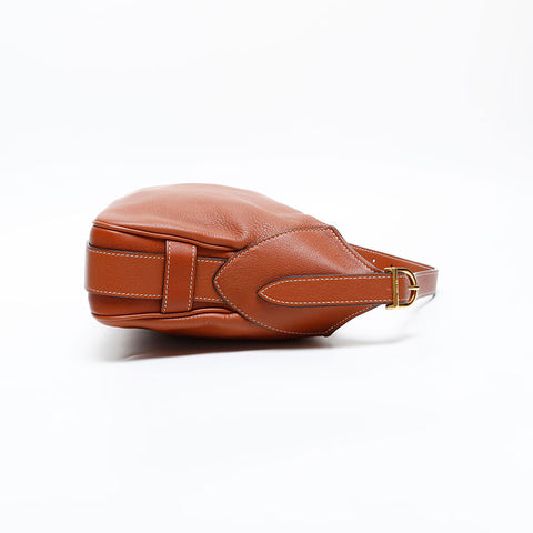 CELINE Romy Leather Shoulder Bag Brown WS20321