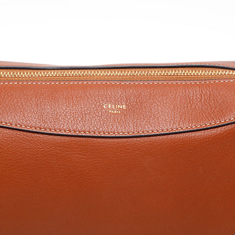 CELINE Romy Leather Shoulder Bag Brown WS20321
