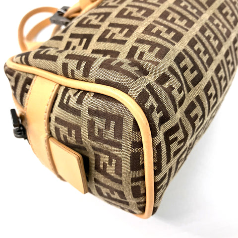 フェンディ FENDI ズッキーノ  1990-2000年 ハンドバッグ キャンバス ベージュ WS2033