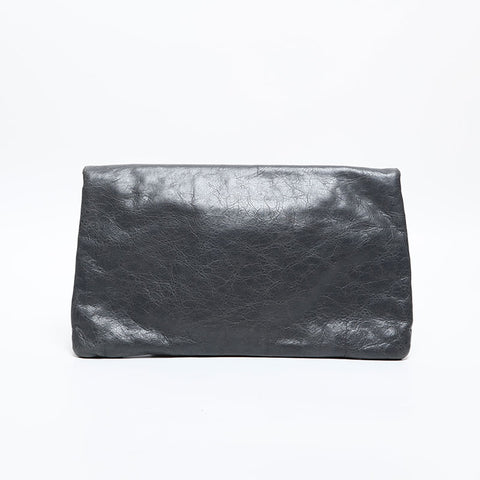 BALENCIAGA Giant Leather Clutch bag gray WS20331