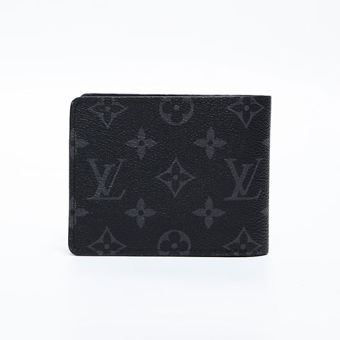 LOUIS VUITTON Portefeuille Multiple Monogram Eclipse Bifold Wallet black WS20336