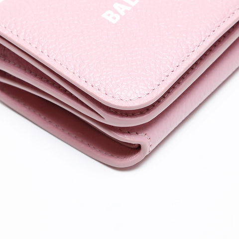 BALENCIAGA Cash Mini Compact Wallet Bifold Wallet pink WS20338