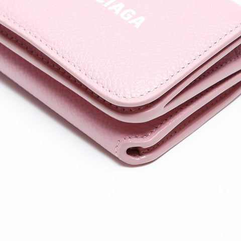 BALENCIAGA Cash Mini Compact Wallet Bifold Wallet pink WS20338