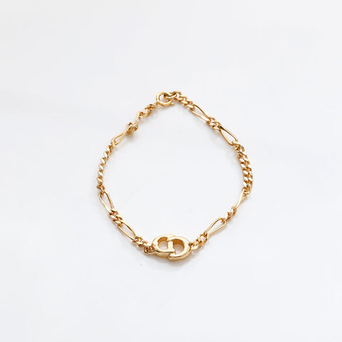 Christian Dior CD logo Chain bracelet gold WS20342