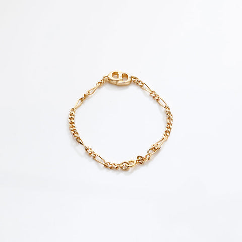 Christian Dior CD logo Chain bracelet gold WS20342