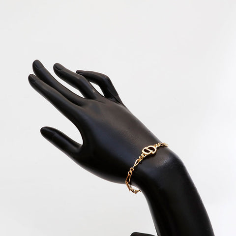Christian Dior CD logo Chain bracelet gold WS20342
