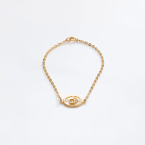 Christian Dior logo bracelet gold WS20345