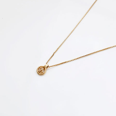 Christian Dior logo Necklace gold WS20346