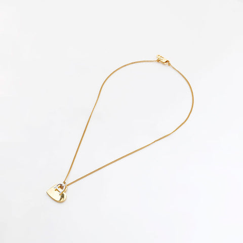 Christian Dior heart Necklace gold WS20347