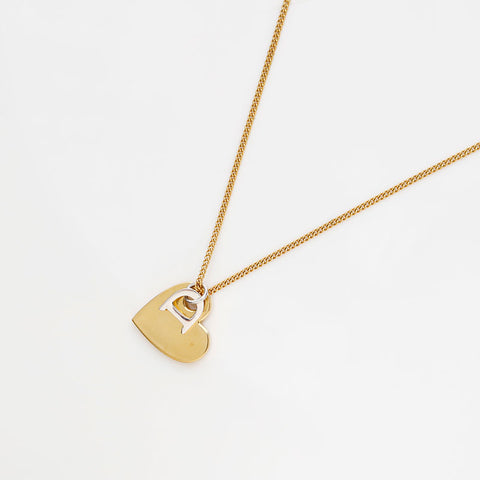 Christian Dior heart Necklace gold WS20347