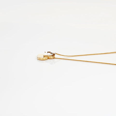 Christian Dior heart Necklace gold WS20347