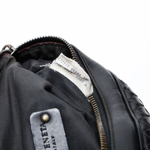 BOTTEGAVENETA INTRECCIATO Waist bag black WS20349