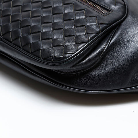 BOTTEGAVENETA INTRECCIATO Waist bag black WS20349
