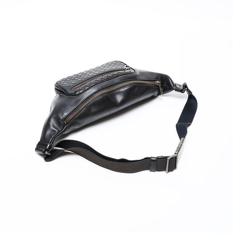 BOTTEGAVENETA INTRECCIATO Waist bag black WS20349