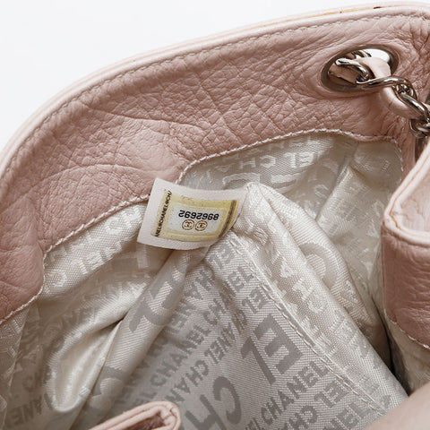極美品 シャネル CHANEL 8番台 2003-2004 レザー チェーン 2.55 ショルダーバッグ  ピンク WS20350