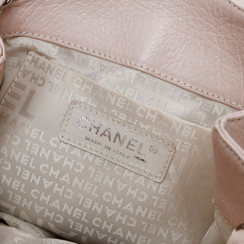 CHANEL No.8 2003-2004 Leather Chain 2.55 Shoulder Bag pink WS20350