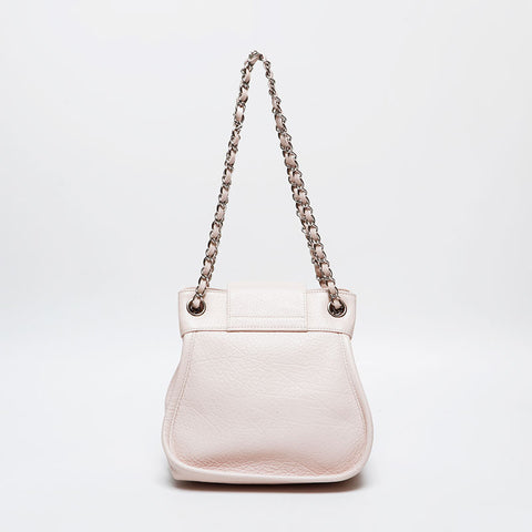 CHANEL No.8 2003-2004 Leather Chain 2.55 Shoulder Bag pink WS20350