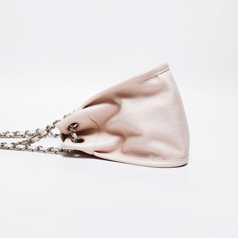 CHANEL No.8 2003-2004 Leather Chain 2.55 Shoulder Bag pink WS20350