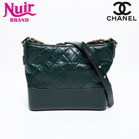 CHANEL No. 26 2018-2019 Gabriel de Leather Shoulder Bag green WS20351