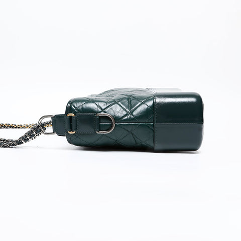 CHANEL No. 26 2018-2019 Gabriel de Leather Shoulder Bag green WS20351