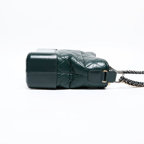 CHANEL No. 26 2018-2019 Gabriel de Leather Shoulder Bag green WS20351