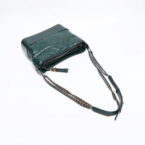CHANEL No. 26 2018-2019 Gabriel de Leather Shoulder Bag green WS20351