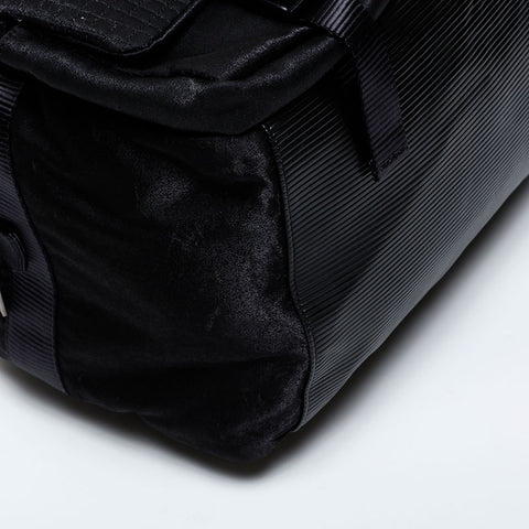 CHANEL 10 series 2005-2006 Sports Line 2way Boston bag black WS20353