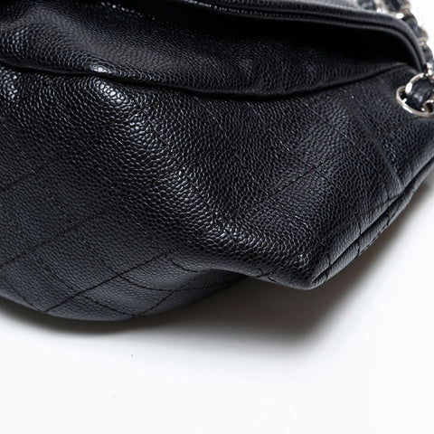 CHANEL 15th 2011 COCO Mark Half Moon Shoulder Bag black WS20354