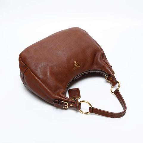PRADA leather Shoulder Bag Brown WS20355