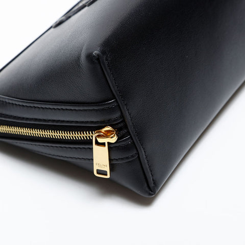 CELINE Clutch with Chain Cuir Triomphe Shoulder Bag black WS20356