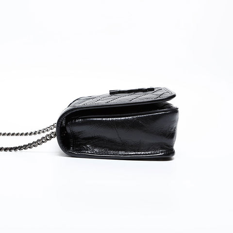 YVES SAINT LAURENT Niki Baby Chain Shoulder Bag black WS20357