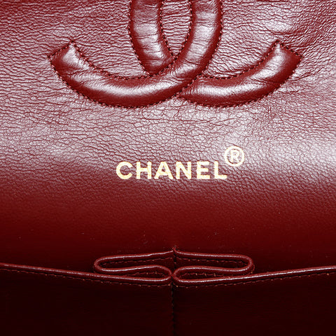 CHANEL No. 2 Double flap Matelasse 1991-1994 Lambskin 9.8" Shoulder Bag black WS20359