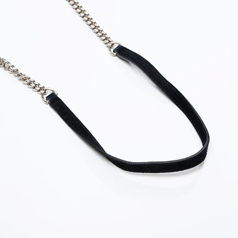 YVES SAINT LAURENT Star Suede Chain Kate Shoulder Bag black WS20360