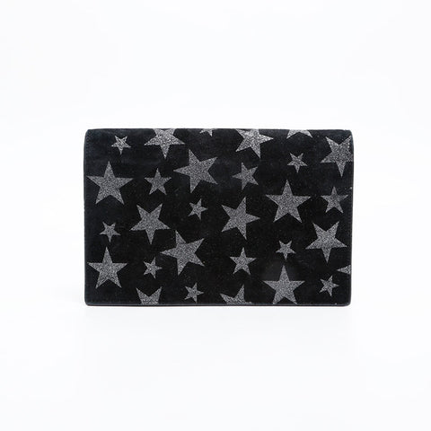 YVES SAINT LAURENT Star Suede Chain Kate Shoulder Bag black WS20360
