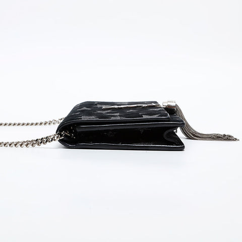 YVES SAINT LAURENT Star Suede Chain Kate Shoulder Bag black WS20360