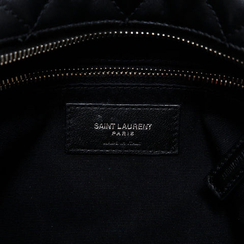 YVES SAINT LAURENT Y Matelasse Leather Shoulder Bag black WS20361
