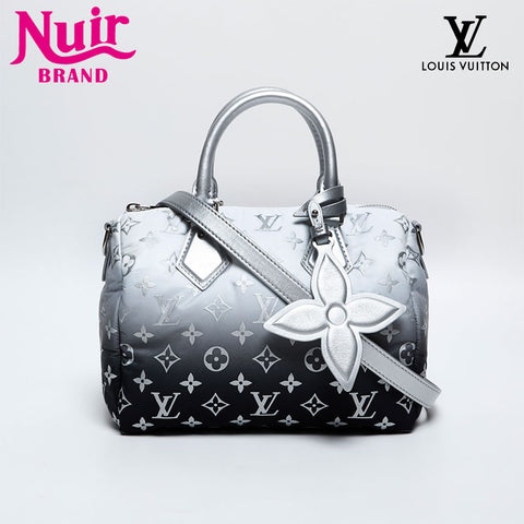LOUIS VUITTON Monogram SKI Speedy Bandouliere 25 Boston bag Silver WS20362