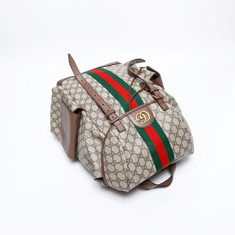 GUCCI Ophidia Large GG Supreme Backpack Â· Daypack Brown WS20363