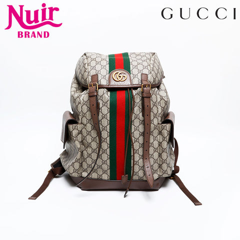 GUCCI Ophidia Large GG Supreme Backpack Â· Daypack Brown WS20363