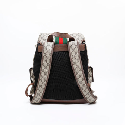 GUCCI Ophidia Large GG Supreme Backpack Daypack Brown WS20363