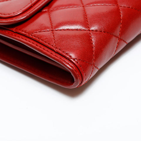 CHANEL 18th series 2013-2014 Matelasse Chain Shoulder Bag Red WS20365